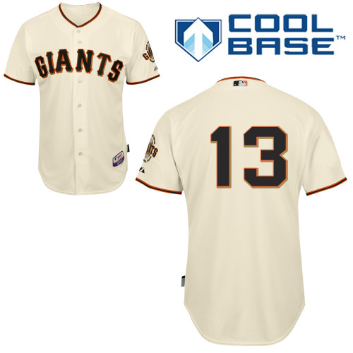 Joaquin arias #13 MLB Jersey-San Francisco Giants Men's Authentic Home White Cool Base Baseball Jersey